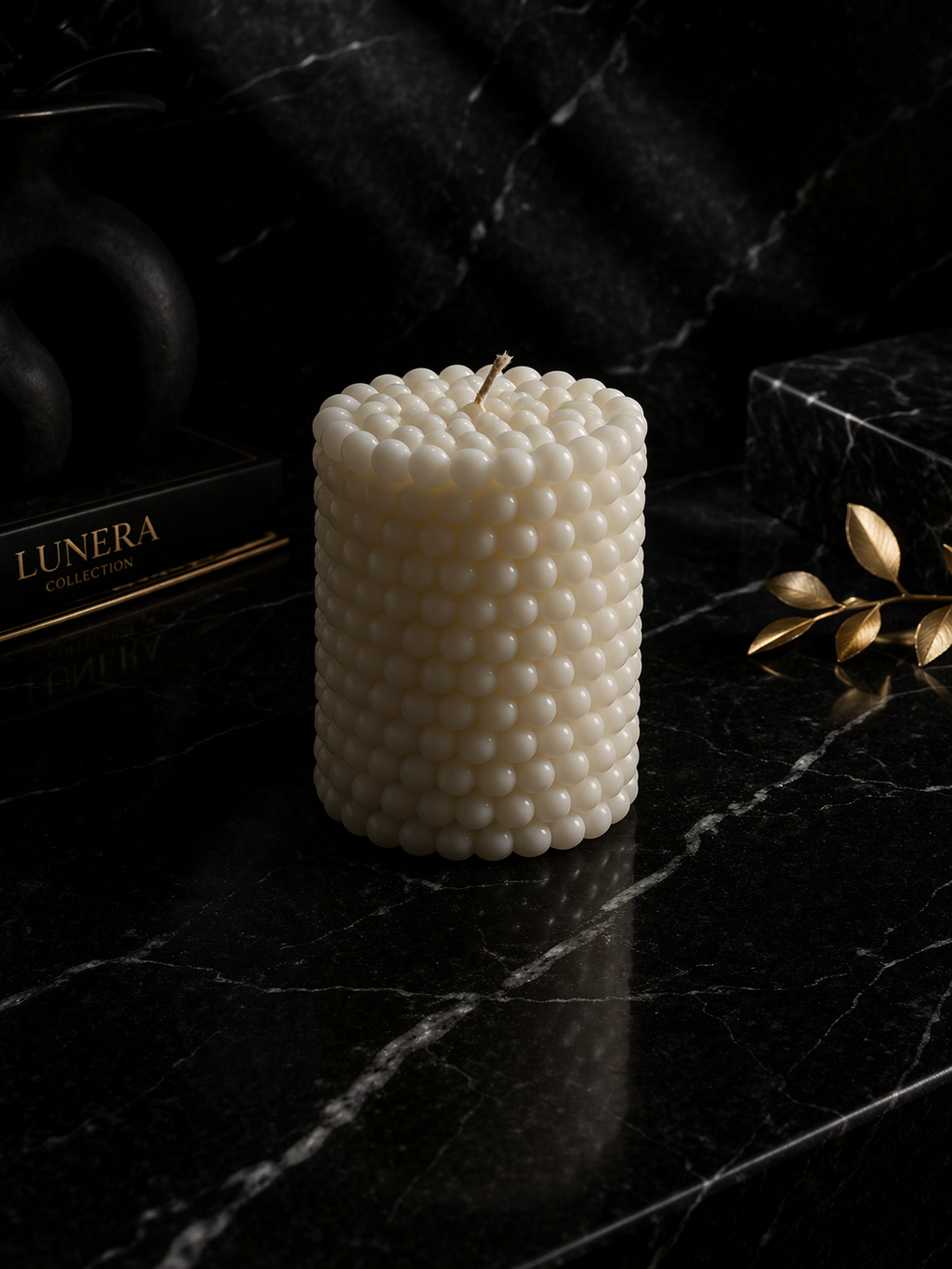 Vanilya Kokulu Bubble Mum – El Yapımı Dekoratif Premium Mum | Minimal Lüks Ev Dekoru & Hediye Mum